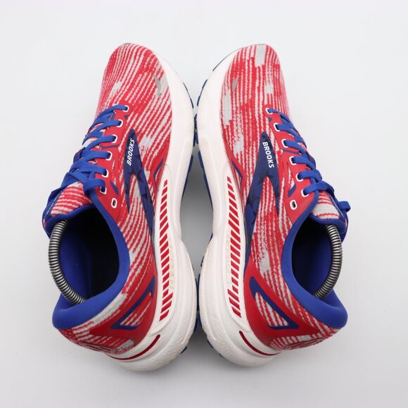 Brooks Adrenaline GTS 23 Men’s Size 10.5 Red Blue USA Flag Running Sneakers - Picture 6 of 10